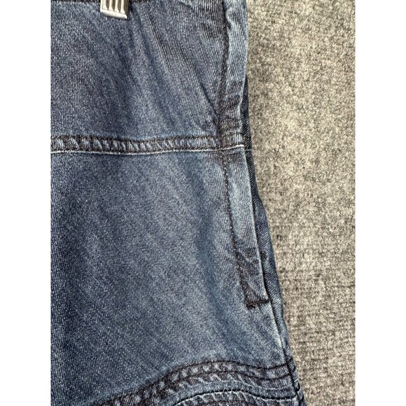 Liz Claiborne A Line Denim Skirt Size 14 Midi Preppy Old Money Academia Boho - Picture 6 of 11